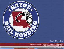 Tablet Screenshot of bayoubailbonding.com